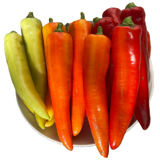 Italian Frying Pepper Mix – Sweet Heirloom 50 Seeds